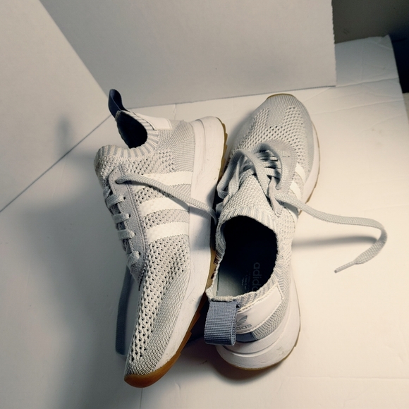 Adidas FlashBack Prime Knit Grey Textile Lace up Shoes Size 9.5 - Picture 10 of 12